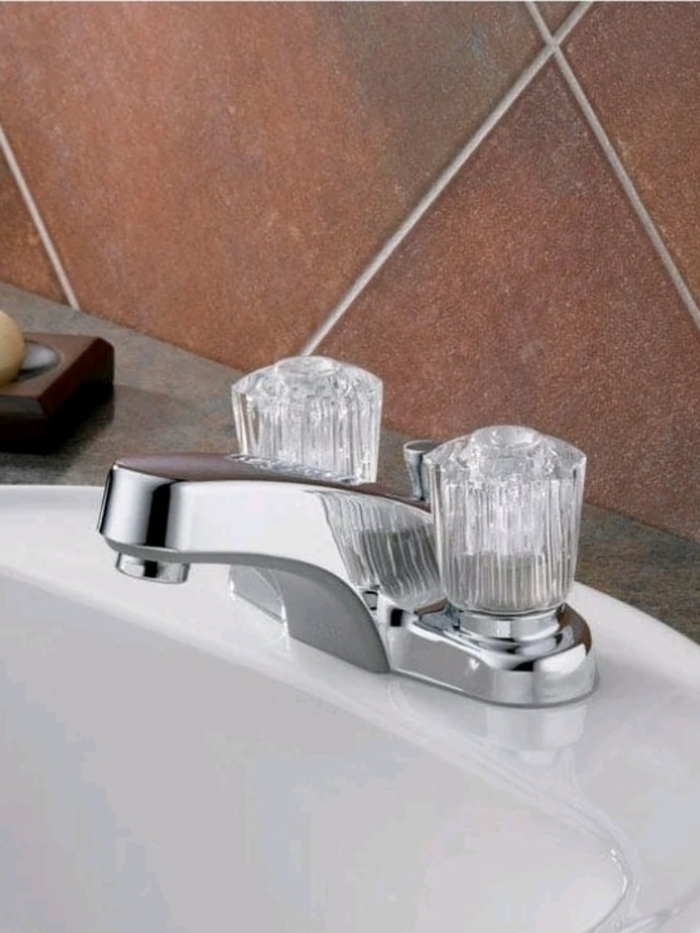New In Box Chrome Bathroom Faucet